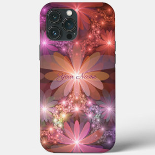 Blumenbett Farbige Abstrakte Fractal-Kunst Name Case-Mate iPhone Hülle