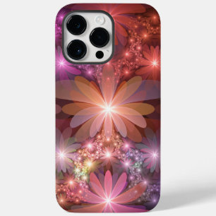 Blumenbett Farbige Glänzende Abstrakte Fraktal-Kun Case-Mate iPhone 14 Pro Max Hülle