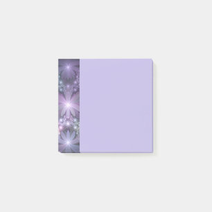 Blumenbett-Trendy-glänzende-abstracte-Fraktal-Kuns Post-it Klebezettel