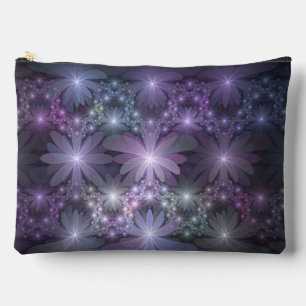 Blumenbett-Trendy-glänzende-abstracte-Fraktal-Kuns Zubehörtasche