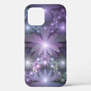 Blumenbett-Trendy-glänzende-abstrakte-Fraktal-Kuns Case-Mate iPhone Hülle