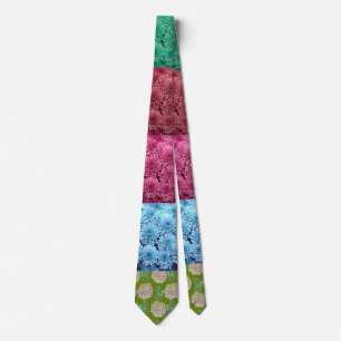 Blumenbettdecken-Design Krawatte