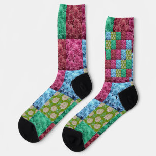 Blumenbettdecken-Design Socken
