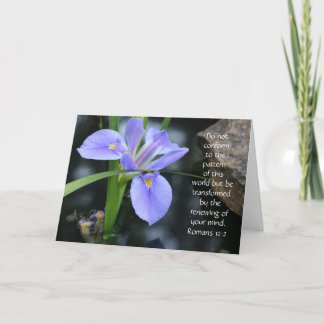 Blumenbeweis mit Schriftzeichen von Römern (leer) Karte