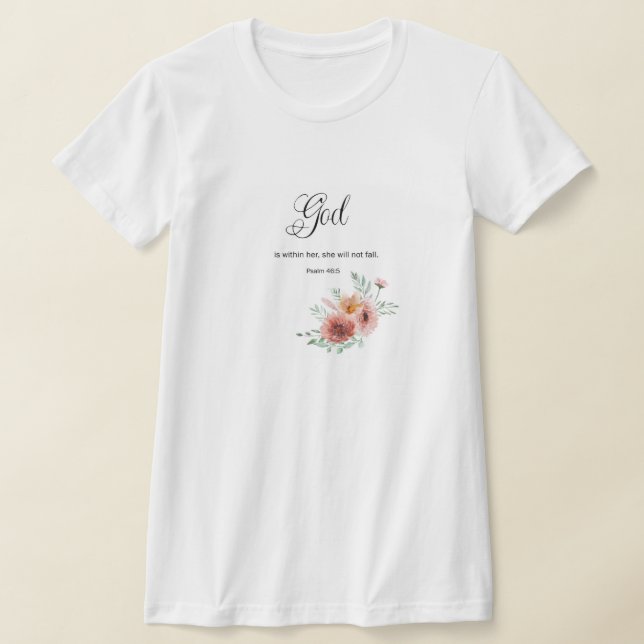 Blumenbibelvers  T-Shirt (Ablage )