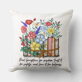 Blumenbibelverse Kissen