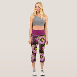 Blumenbild Capri Leggings