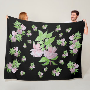 Blumenbild hübscher rosa Blume Fleecedecke