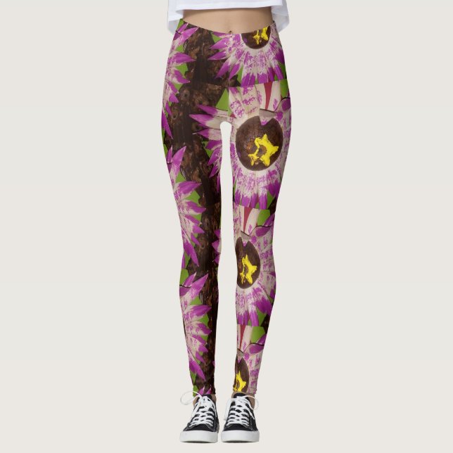 Blumenbild-Leggings Leggings (Vorderseite)