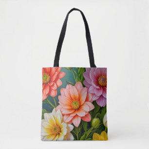 Blumenbild Nr. 15, Blumenreihe, Tragetasche