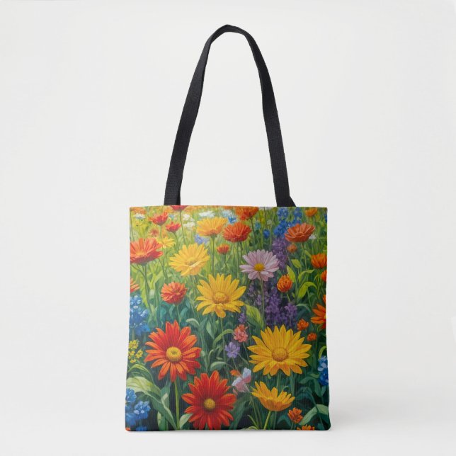Blumenbild Nr. 21, Blumenreihe, Tragetasche (Vorderseite)