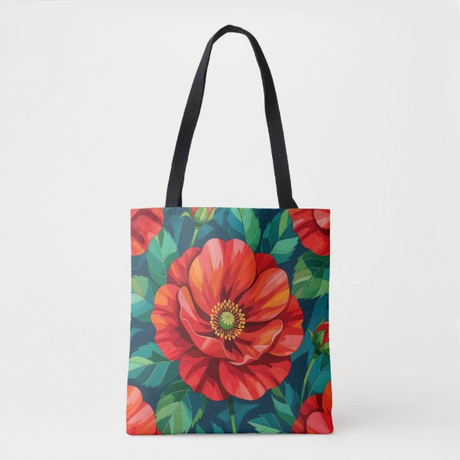Blumenbild Nr. 25, Blumenreihe, Tragetasche (Vorderseite)