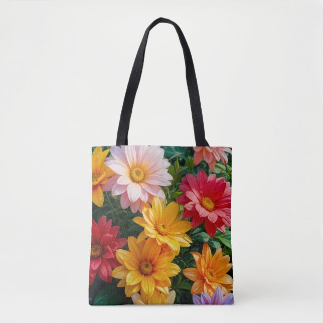 Blumenbild Nr. 28, Blumenreihe, Tragetasche (Vorderseite)