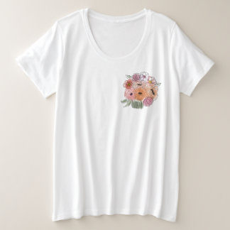 Blumenbild plus T - Shirt