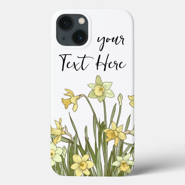 Blumenbild von gelben Narzellen auf Case-Mate iPhone Hülle (Rückseite)