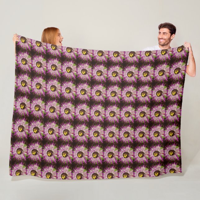 Blumenbilddecke Fleecedecke (Beispiel)