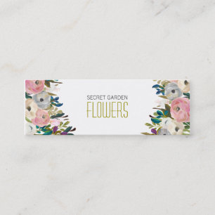 Blumenbilder Florist Skinny Business Cards Mini Visitenkarte