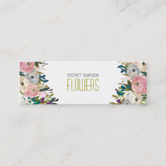 Blumenbilder Florist Skinny Business Cards Mini Visitenkarte