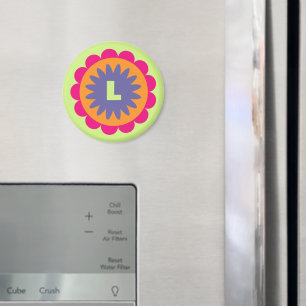 Blumenbilder in orangen und rosa magnet