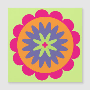 Blumenbilder in orangen und rosa magneteinladung