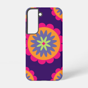 Blumenbilder in orangen und rosa samsung galaxy hülle