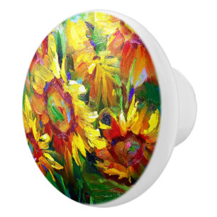Blumenbilder Keramik Knobs Keramikknauf