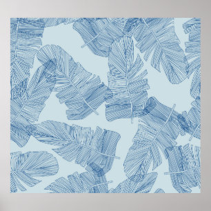 Blumenbilder: Vintage Blätter. Poster