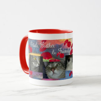 Blumenblatt-Feder-Kordsamt und Mercedes-Tasse Tasse