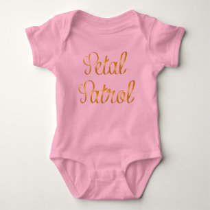 Blumenblatt-Patrouillen-Baby-Ballettröckchen in Baby Strampler