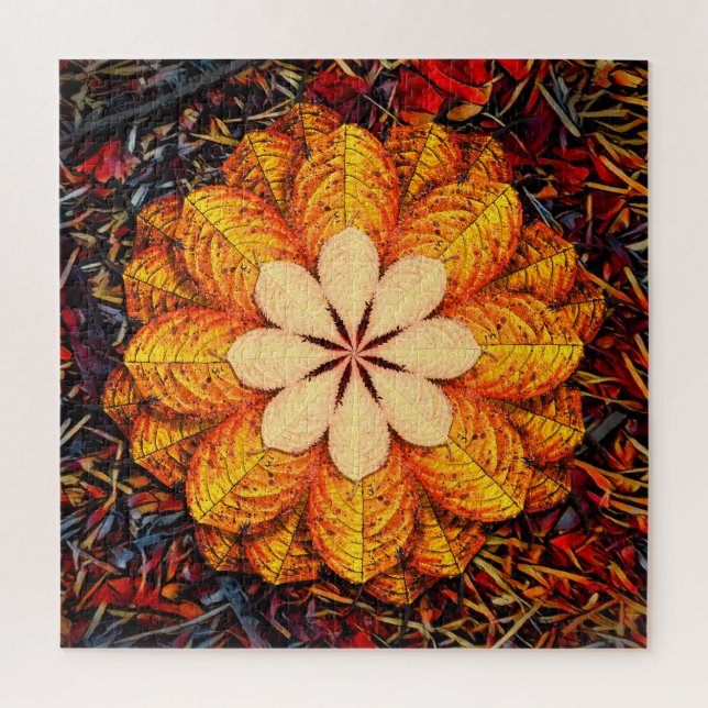 Blumenblatt Puzzle (Vertikal)