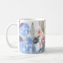 Blumenblätter Kunst – Elegante Blumen und Botanik Kaffeetasse