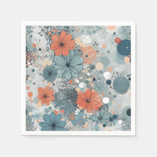 Blumenblau Serviette