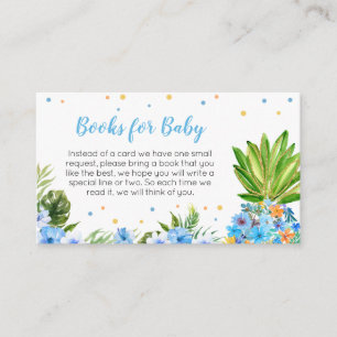 Blumenblauer Ananas Baby Duschbücher für Baby Begleitkarte