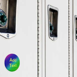 Blumenblauer grüner Regenbogen Gradient Diagonal B Magnet