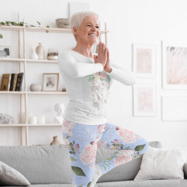 Blumenblauer Periwinkle Hübsch Active Leggings