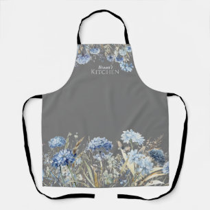 Blumenblauer Wildblumen Personalisiert Schürze