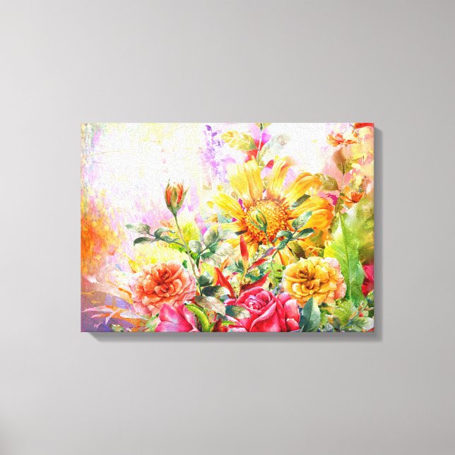 Blumenblossom Bloom Wall Art Leinwanddruck (Vorderseite)