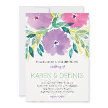 Blumenblossom Einladung zur Hochzeit