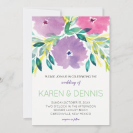 Blumenblossom Einladung zur Hochzeit