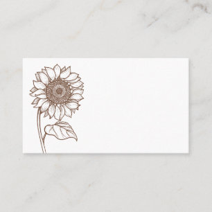 Blumenblume Blume Braun Country Hochzeit Platzkarte