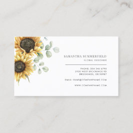 Blumenblume Eukalyptus Bloom Florist Visitenkarte