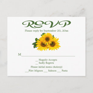 Blumenblume UAWG Green Yellow Wedding Party Einladungspostkarte