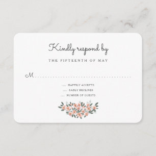 Blumenblush Wedding Suite Response-UAWG RSVP Karte