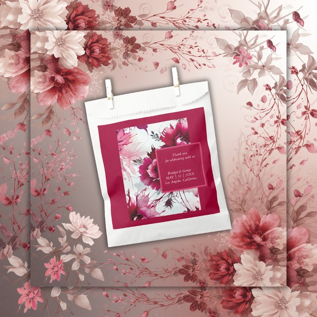 Blumenblüte abstrakte Rose Hochzeit Geschenktütchen (Von Creator hochgeladen)