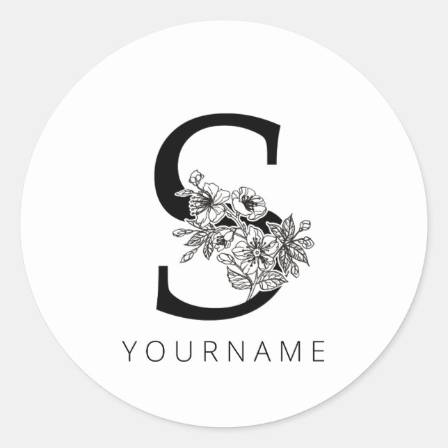 Blumenblüten Runder Aufkleber (Vorderseite)