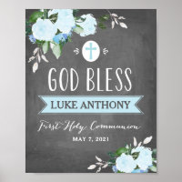 Blumenblüten Tafel Gott segne Kommune Zeichen