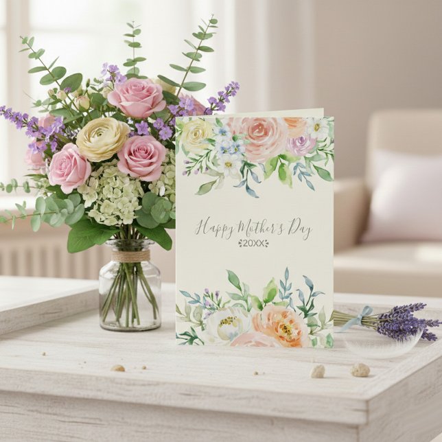 Blumenblüten zum Muttertag glücklich Karte (Von Creator hochgeladen)