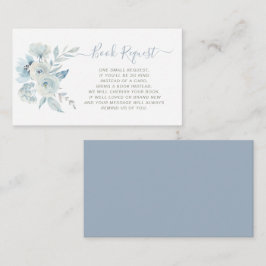 Blumenblütenbuchwunschkarte Begleitkarte