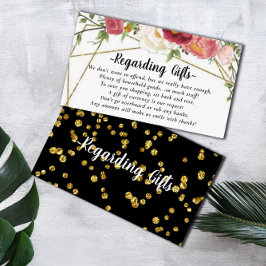 Blumenblütengeld über Geschenke Brautparty Cards Begleitkarte