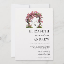 Blumenbogen | Baumhochzeit Einladung